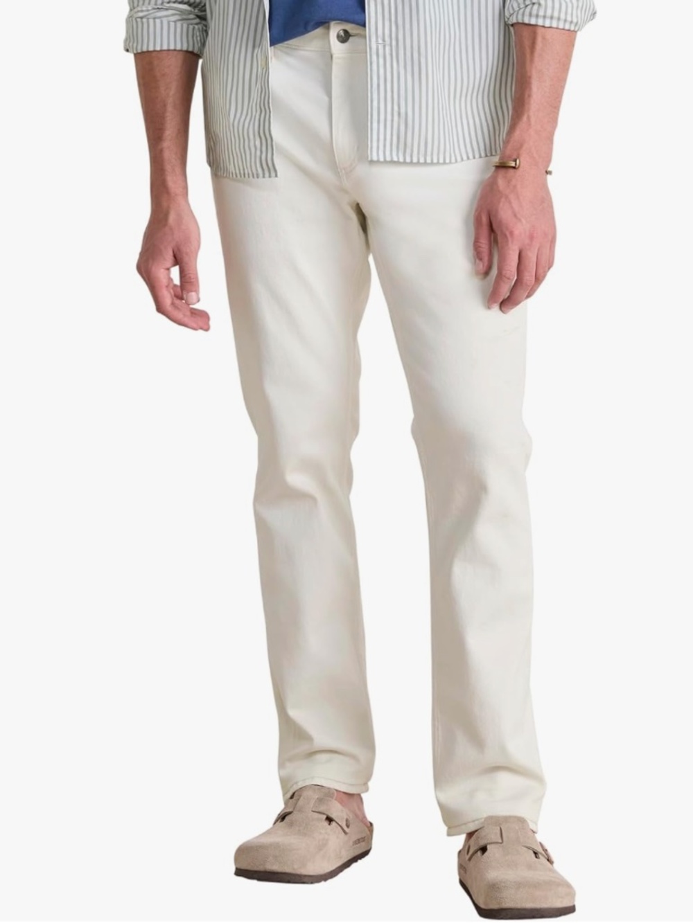 vineyard vines mens slim straight ecru denim jeans pants size 30wx30l nwt